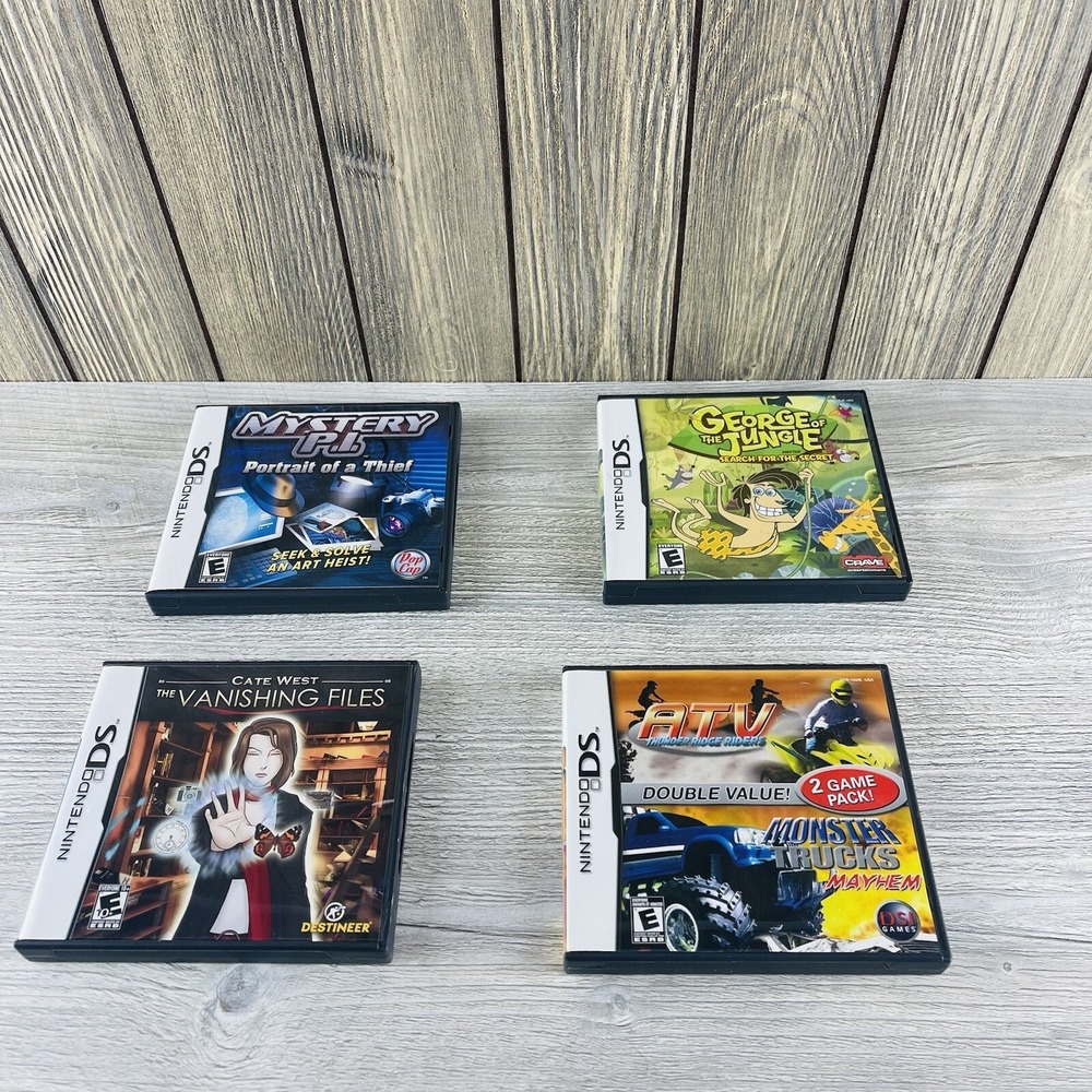 Lot Of 4 Nintendo DS Games Complete Tested Working